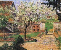 Camille Pissarro, Plum Trees in Blossom, 1894